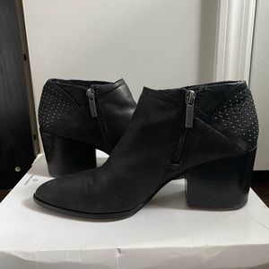 1. State Black Leather Bootie